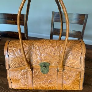 Patricia Nash Floral Vienna Satchel